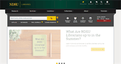 Desktop Screenshot of library.ndsu.edu